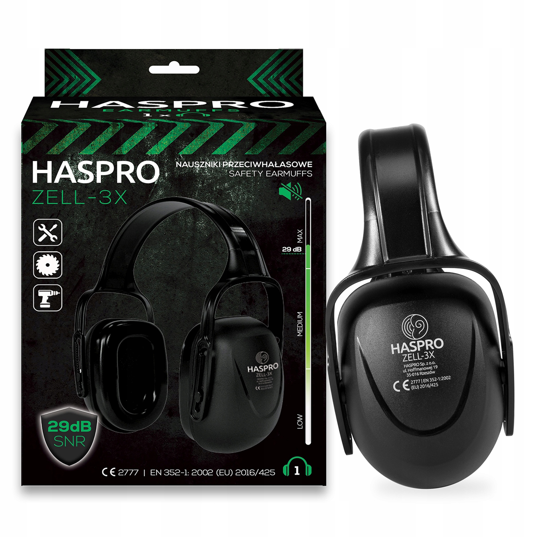 Protihlukové slúchadlá Haspro ZELL-3X